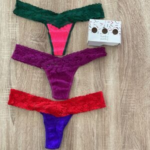 Box of 3 Hanky Panky Original low rise thong new